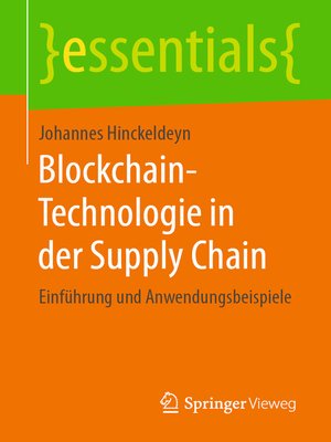 cover image of Blockchain-Technologie in der Supply Chain
